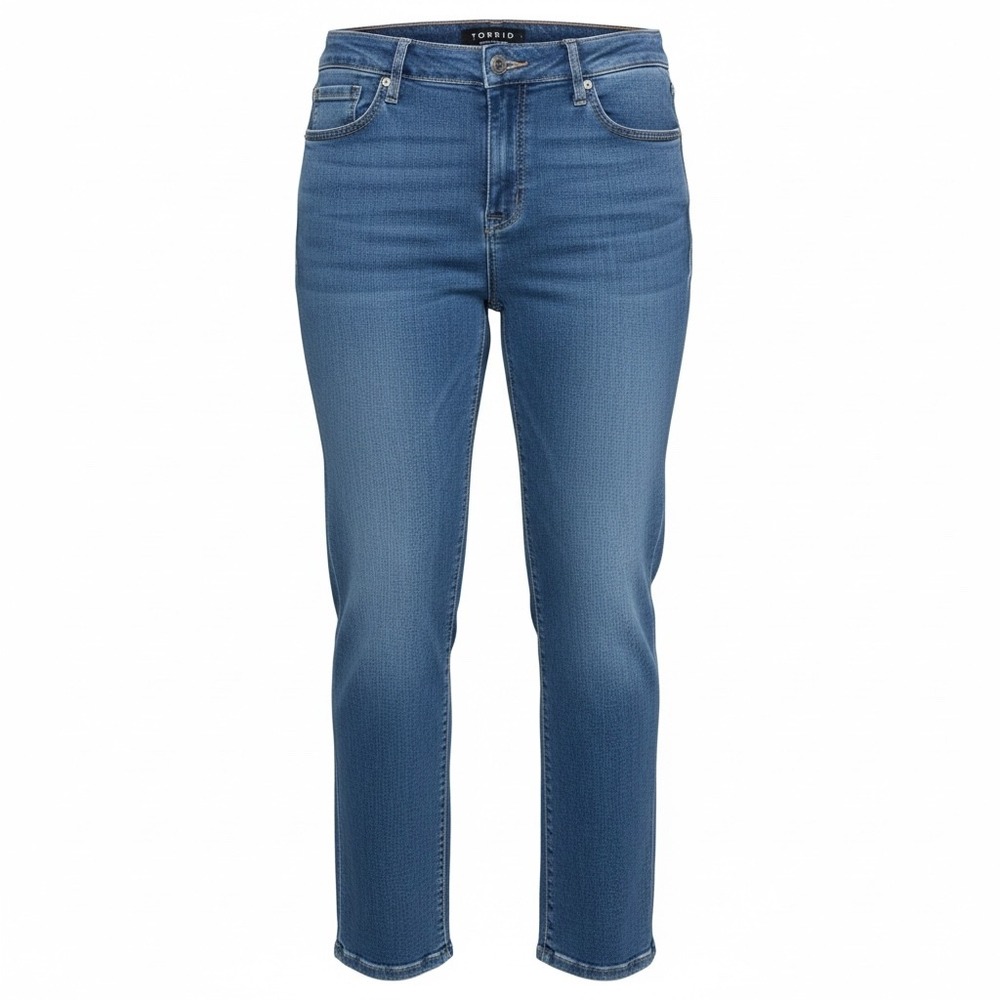 Torrid Perfect Boyfriend Ankle Jeans 16R Vintage Stretch Medium Wash 40715359